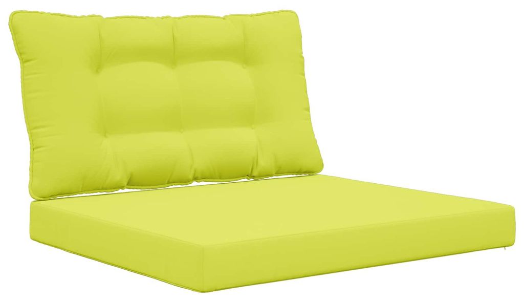 vidaXL Sofakissen für draußen 2 pcs Grün Polyester