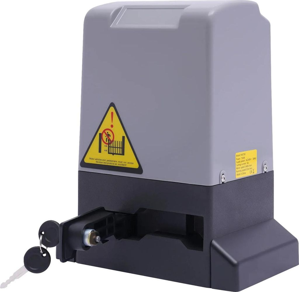 Elektrischer Schiebetorantrieb - 750 W Motor-Set - Schiebetoröffner - Automatisch - Für Schiebetor - Für Heimwerker