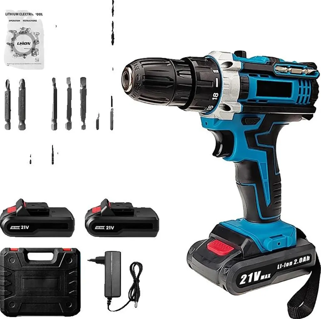 Visseuse sans fil idéale rénovation avec 2 batteries et multi-vitesses