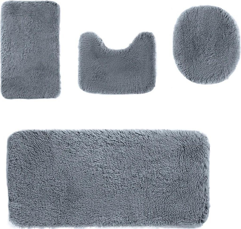 Kabnic saugfähiges 4-teiliges Mikrofaser-Badematten-Set | Produktbild 