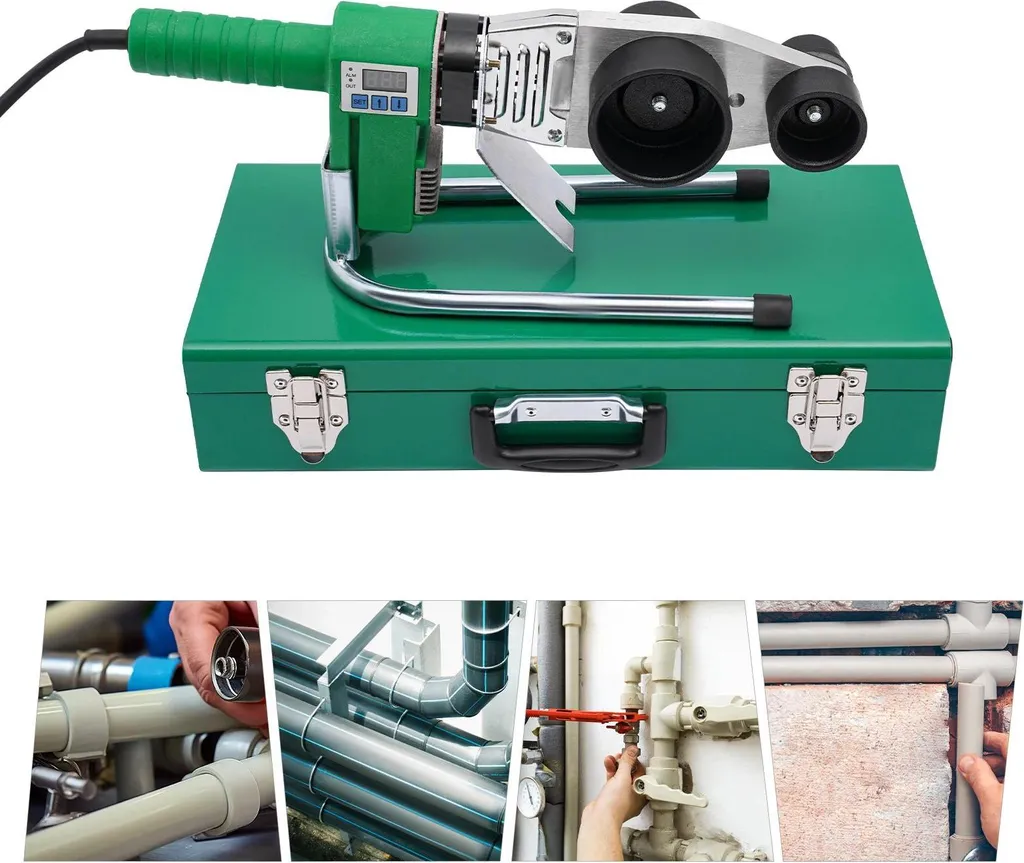 Saldatrice Tubi Plastica 1600W - Kit Completo 20-63mm PPR PB PE PV