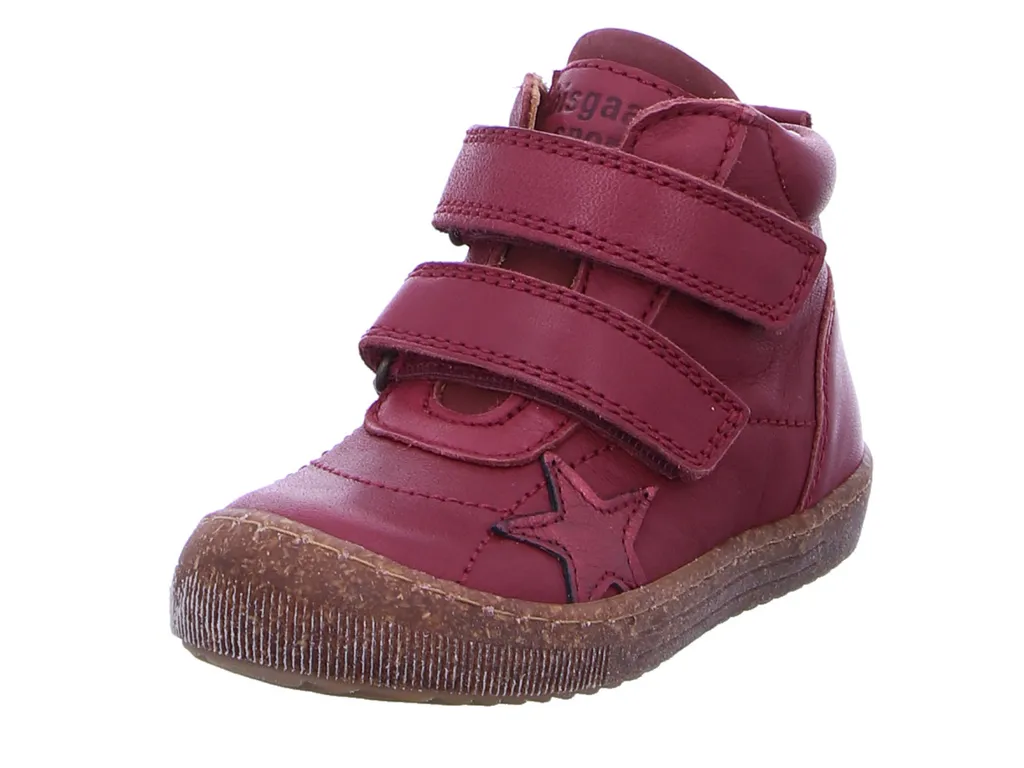 Chaussures Bisgaard Jamie Rot 25 - Baskets hautes en cuir enfant