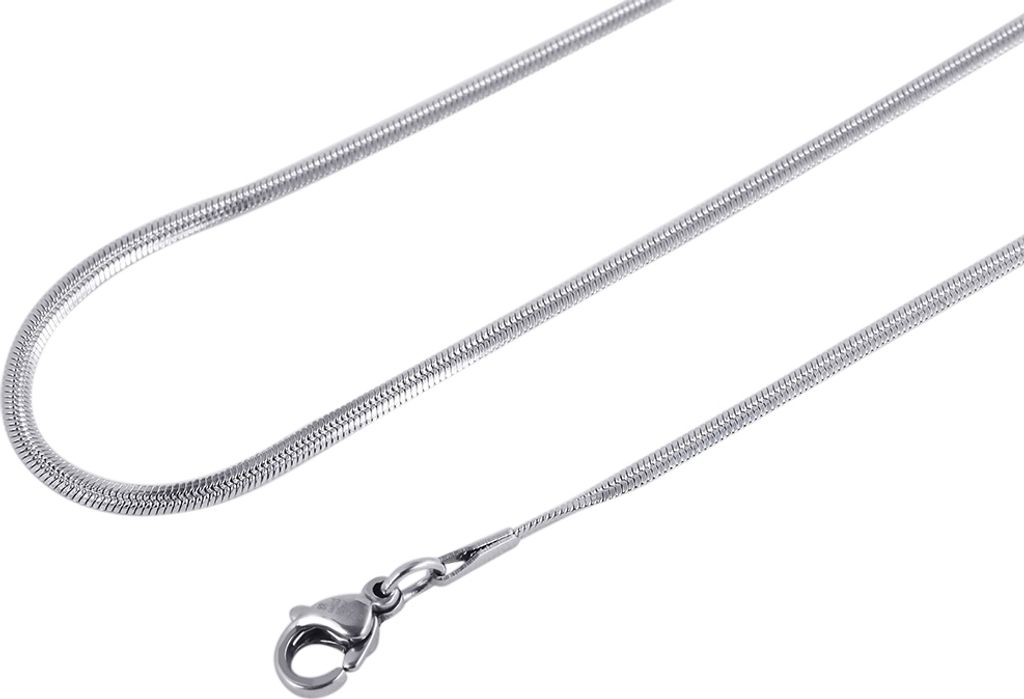 Akzent Edelstahl Schlangenkette, silberfarben, Stärke 2mm Produktbild 