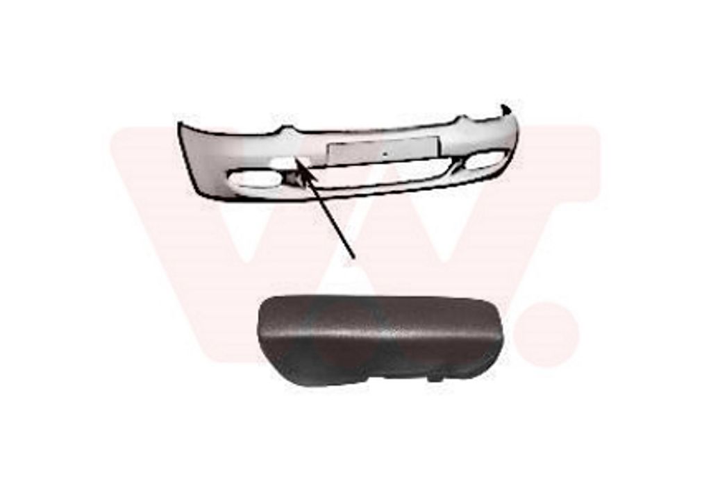 VAN WEZEL 1856588 Stoßstangen-Abdeckung Vorne Rechts für FORD Escort VI Cabrio (ALL) Escort VI Schrägheck (GAL, AAL, ABL) Escort VI Kombi (GAL, ...