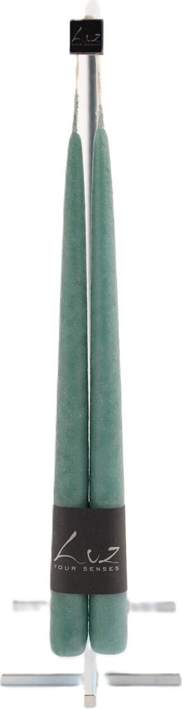 Rasteli Luz Your Senses Candle-Tischkerzen Grün-Atlantik Tief D 2,20 cm H 30 Pro 3 x 2