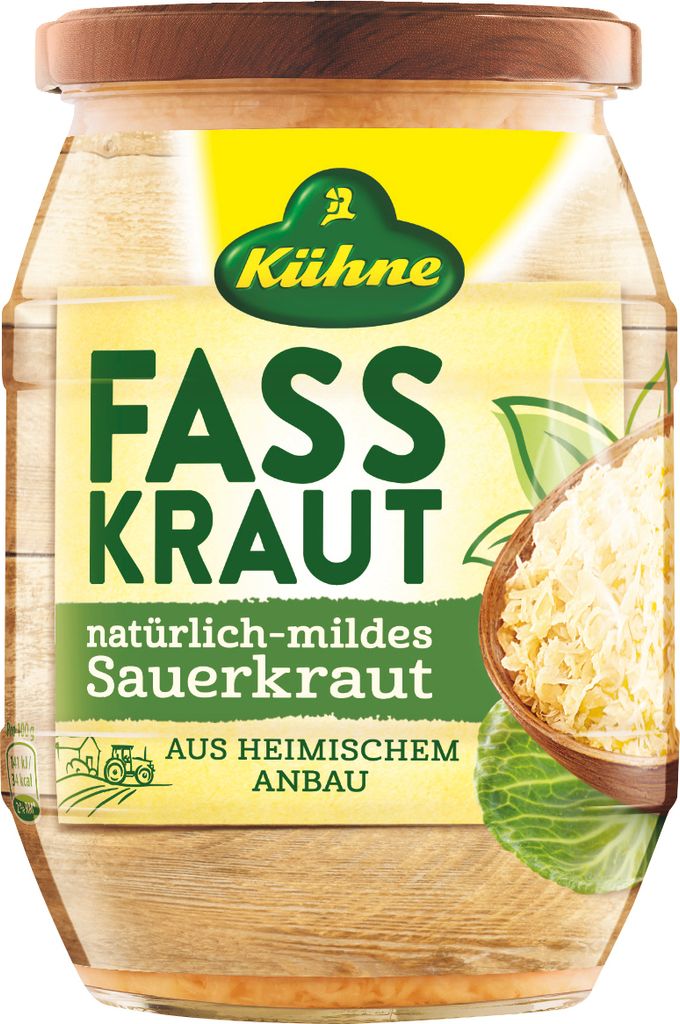 Kühne Fasskraut naturellement doux ATG 650g Image du produit 