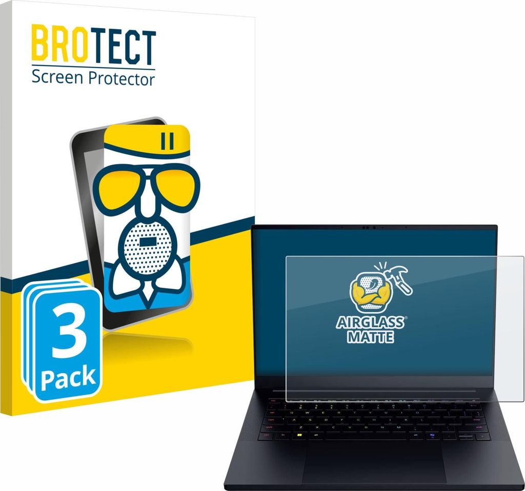 3x BROTECT Entspiegelungs Schutzglas für Razer Blade 14 2025 Schutzfolie Panzer Folie Glas Display Schutz matt