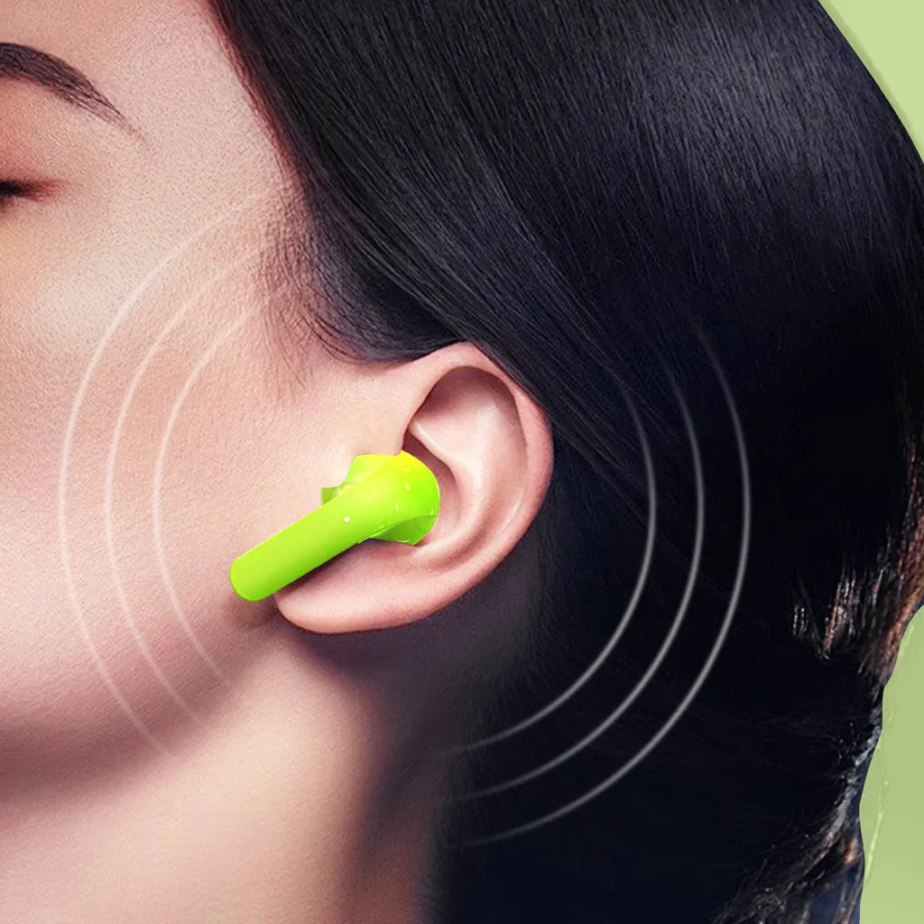 Blue Star, cuffie Bluetooth con microfono integrato 5 ore di durata della batteria, verde limone - 5