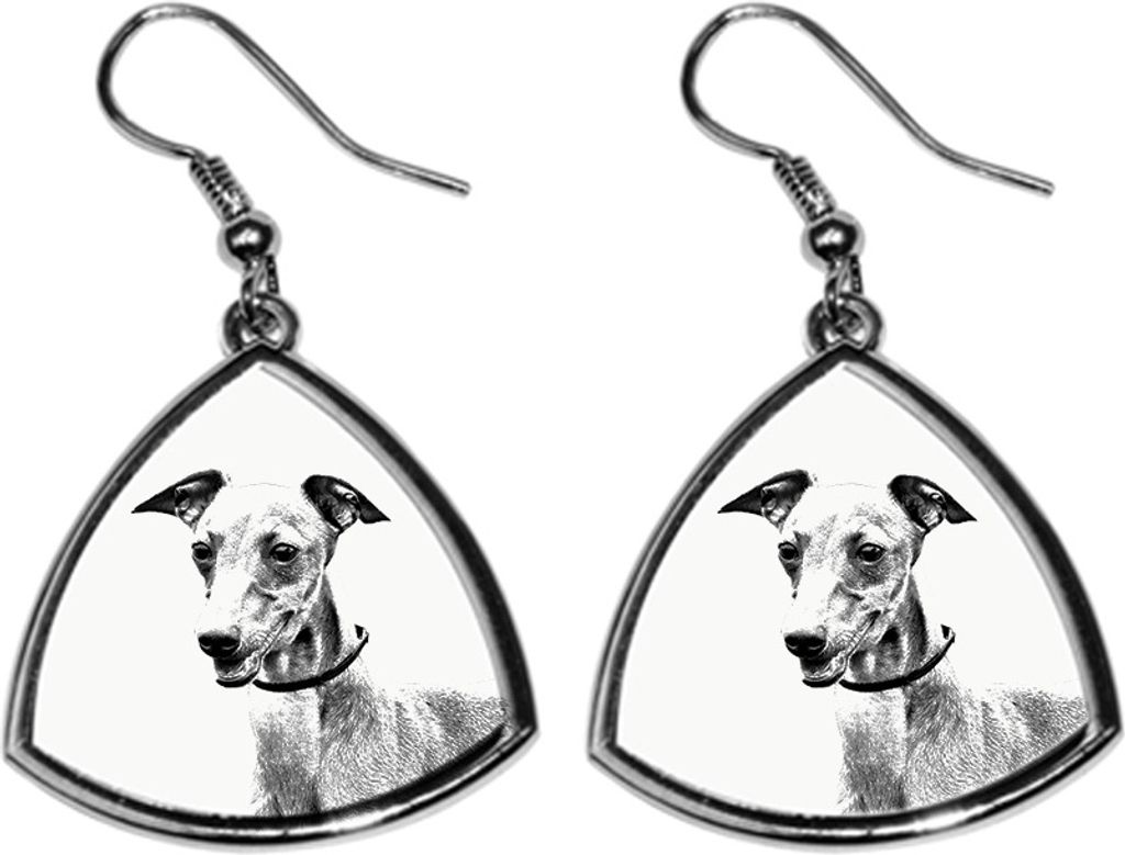 Azawakh - Hund Ohrringe, hängende Ohrringe mit Bild, personalisierter Schmuck mit dem Aufdruck der Marke Art-Dog