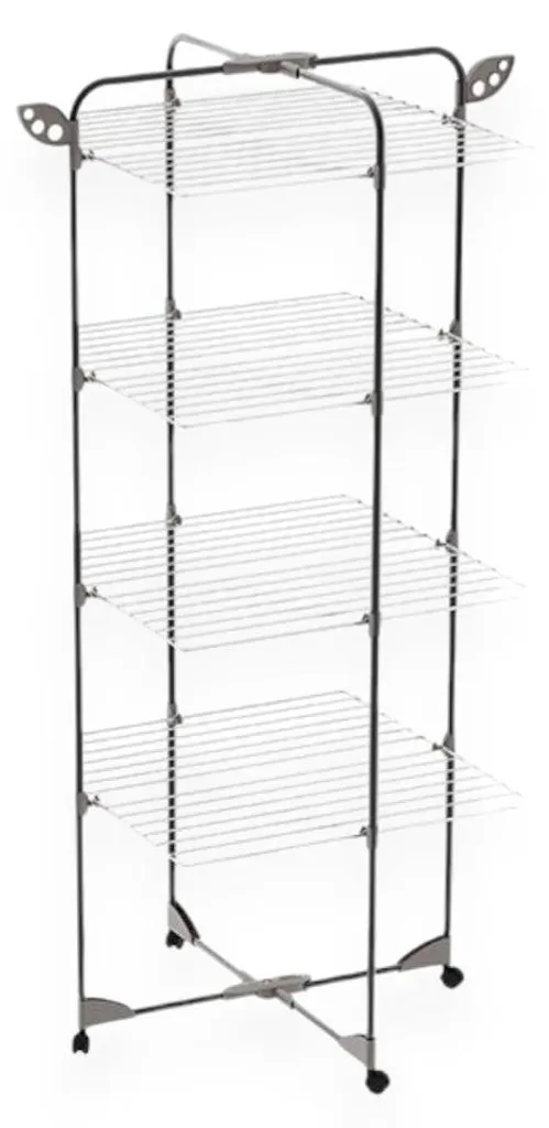 Séchoir à linge de salle de bain 68x68x155 cm pour séchage intérieur efficace