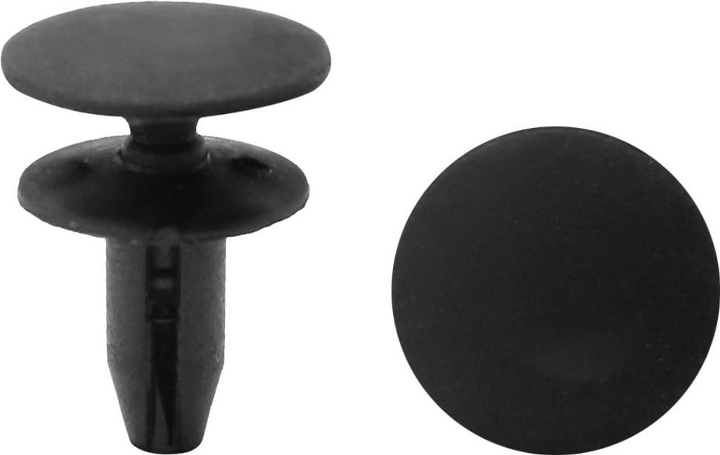 30 Stk 6mm Lochdurchmesser Auto schwarze Schraube Befestigung Niet Retainer Clip de