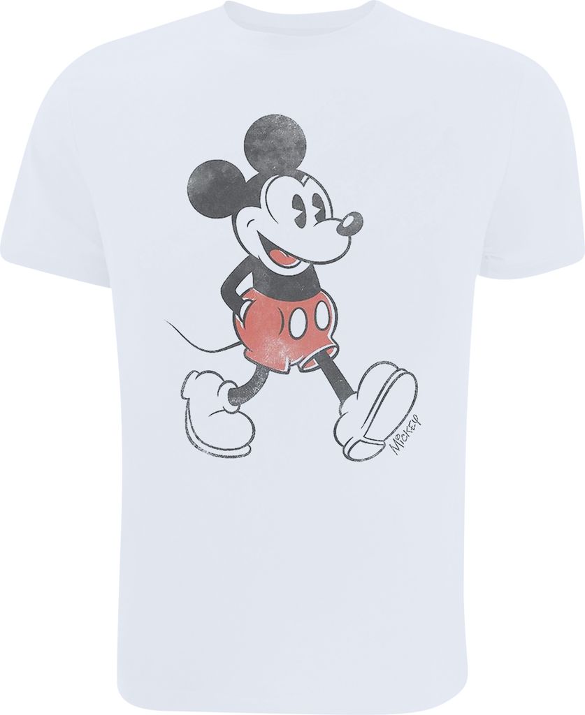 Disney - "Walking" T-Shirt für Herren BI1166 (M) (Weiß)