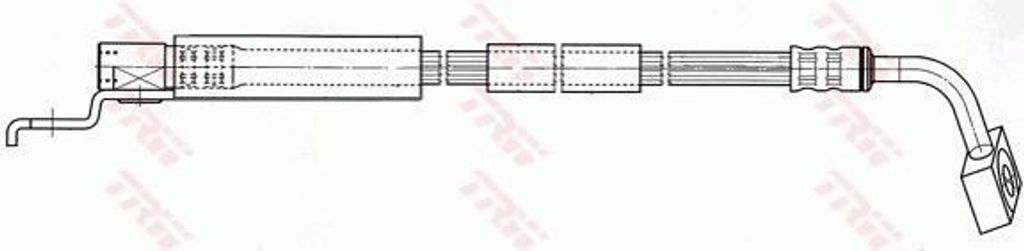TRW PHD401 - OE 52007586 Bremsschlauch für Cherokee (XJ), Grand Cherokee I (ZG, ZJ), Wrangler II (TJ)