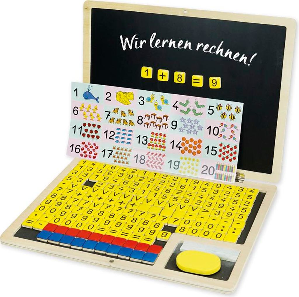 TimeTEX Rechen-Klapp-Computer, 189-tlg., Holz, magnetisch Produktbild 