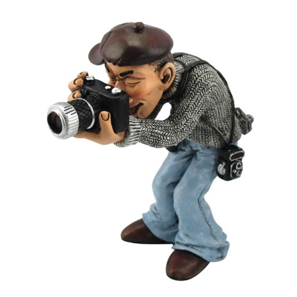 Funny Job - Fotograf mit moderner Kamera