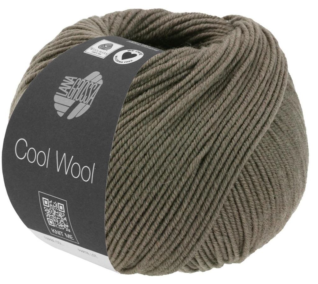Lana Grossa - Cool Wool Melange 1422 dunkelbraun meliert Produktbild 