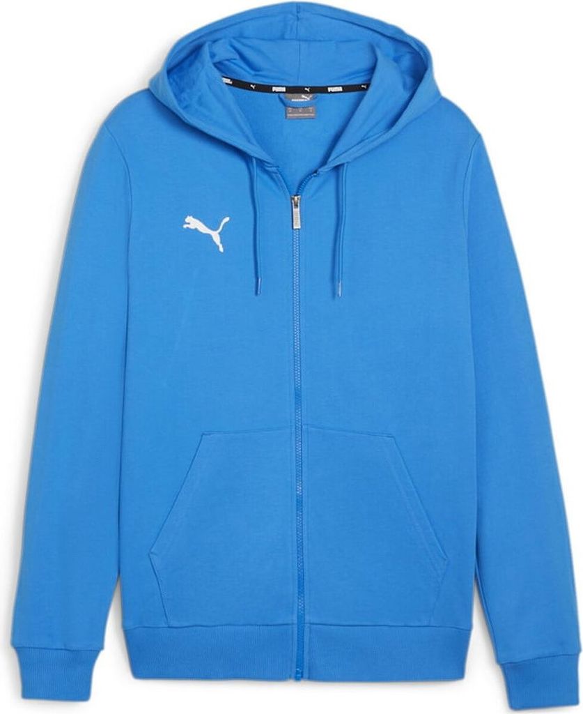 Puma Teamgoal Hooded Sweat Full Zip Kinder - Royal