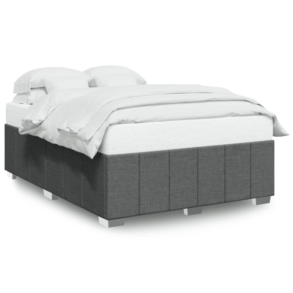 "im Sonderangebot"Bettgestell/Doppelbett ️Hochwertiges - Polsterbett Erwachsene/r /Kind - ohne Matratze - Dunkelgrau 140x200cm Stoff - Klassische...