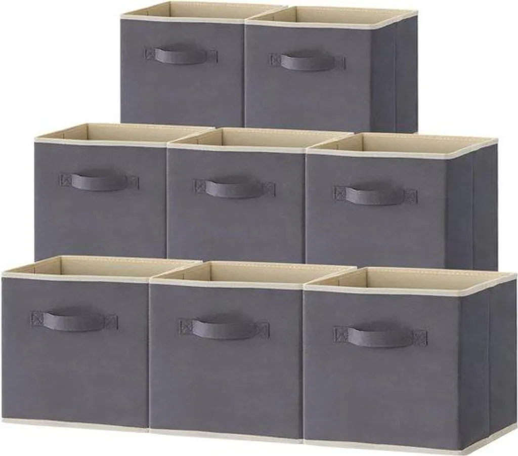 Fini le désordre avec ces petites boîtes de rangement grises de 33 cm