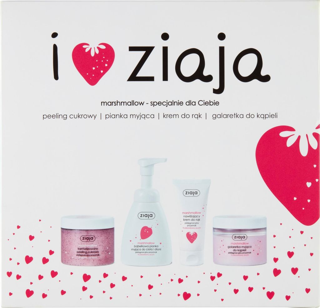 Ziaja, Coffret guimauve de Noël : gommage 300 ml + mousse Image du produit 