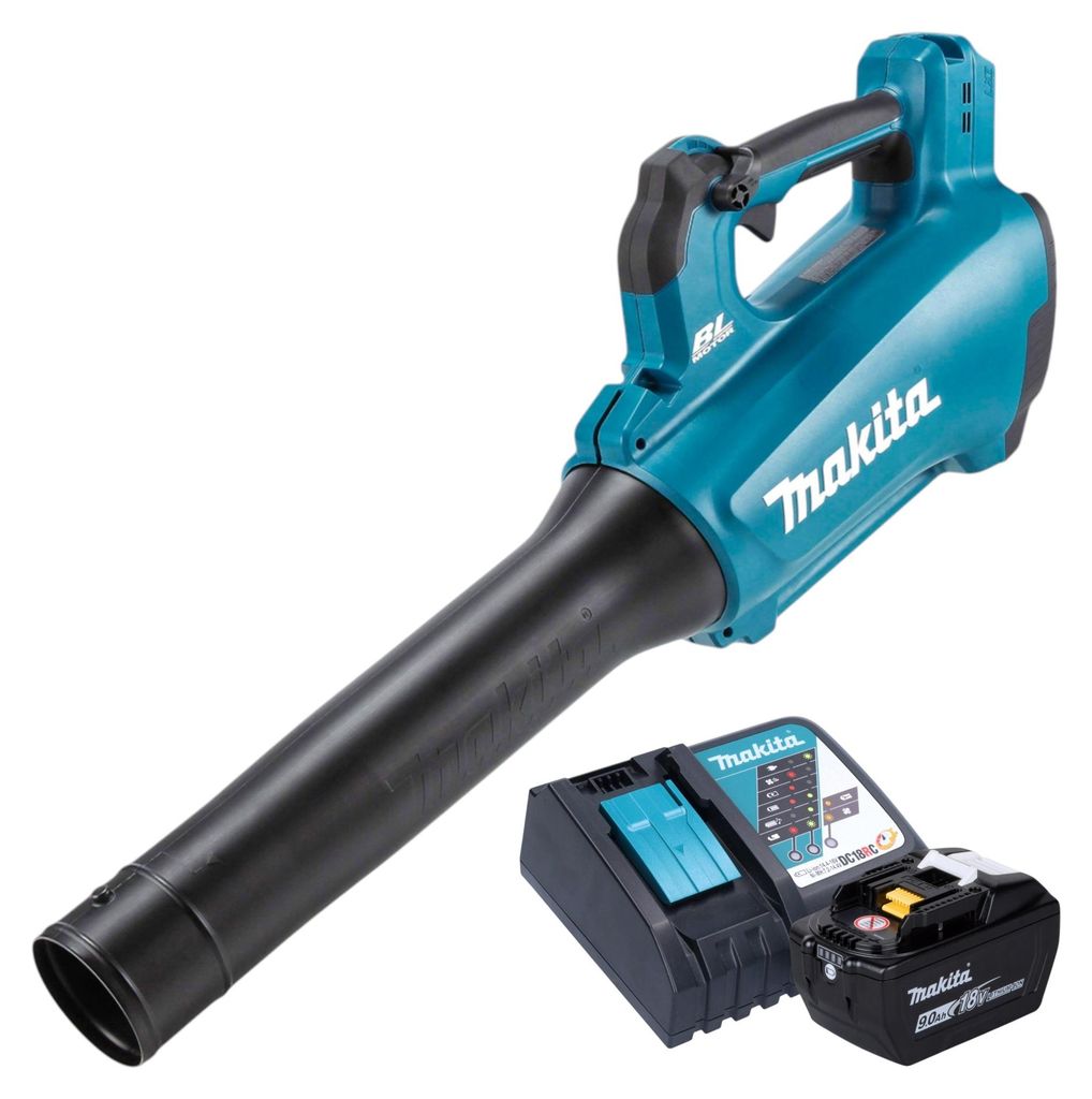 Makita DUB 184 Z Akku Gebläse 18 V Brushless + 1x Akku 9,0 Ah + Ladegerät
