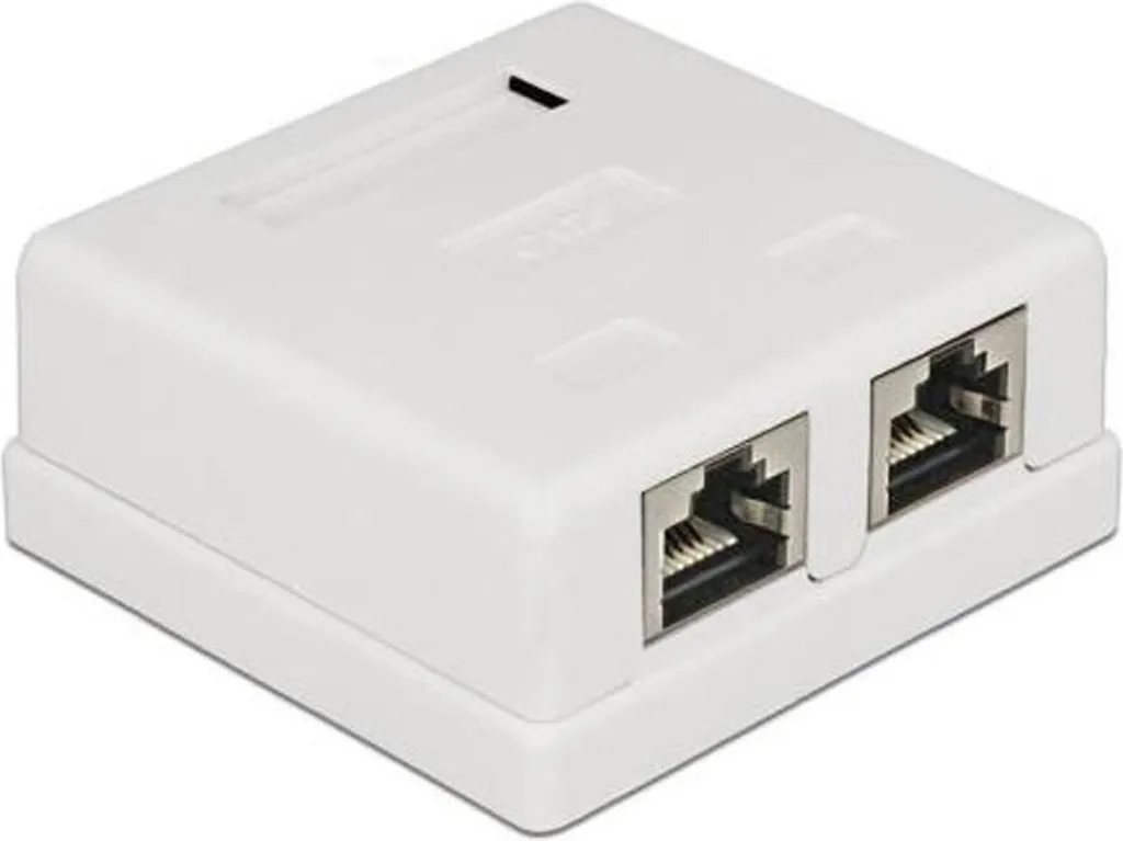 Finis les Câbles Emmêlés avec la Prise Murale Allteq 2 x RJ-45 Cat6 Blanc