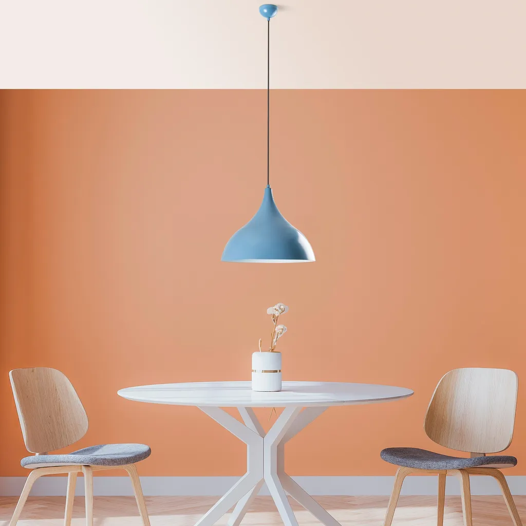 Lustre métallique bleu clair 133cm Opviq Bitlisim à structure allongée - 3
