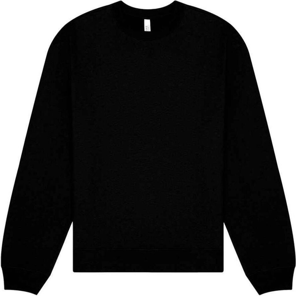 Bella + Canvas - Sweatshirt Rundhalsausschnitt für Herren/Damen Uni RW10668 (XXL) (Schwarz)