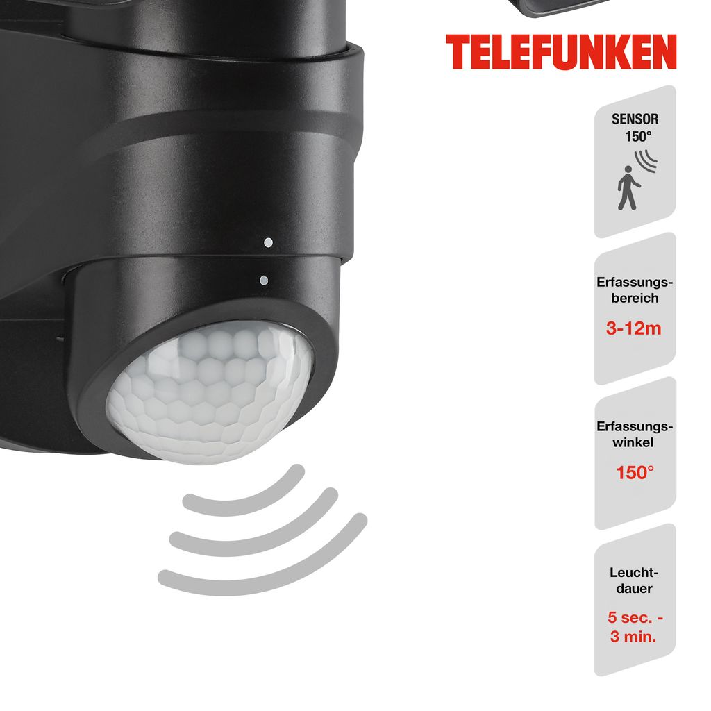 LED venkovní světlo venkovní lampa detektor pohybu 10W Obrázek produktu 