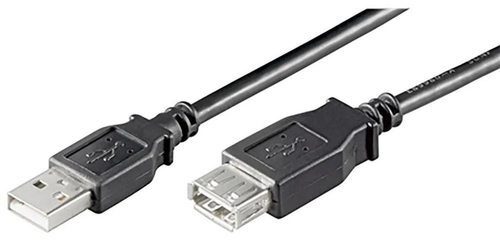 USB 2.0 Hi-Speed-Verlängerungskabel, schwarz Obrázok produktu 