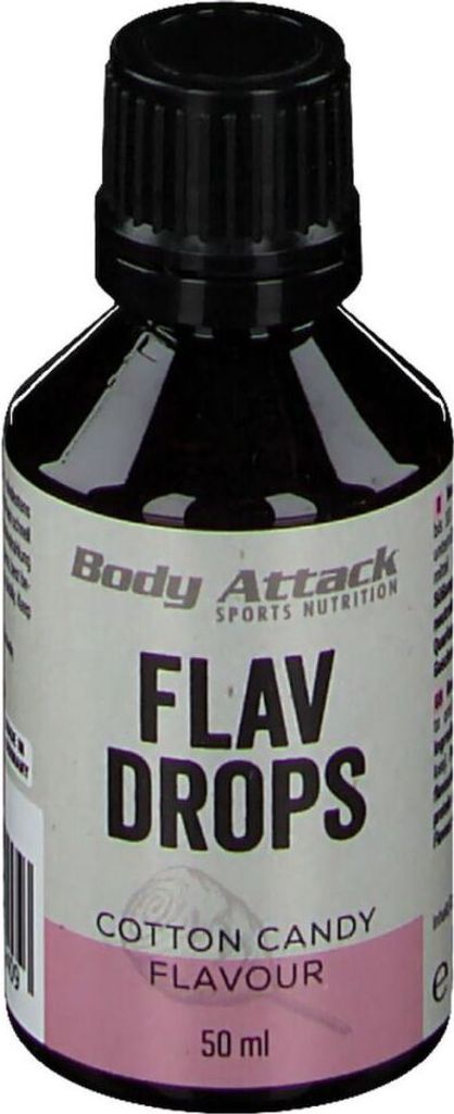 Body Attack Flav Drops - 50 ml Baumwolle Candy