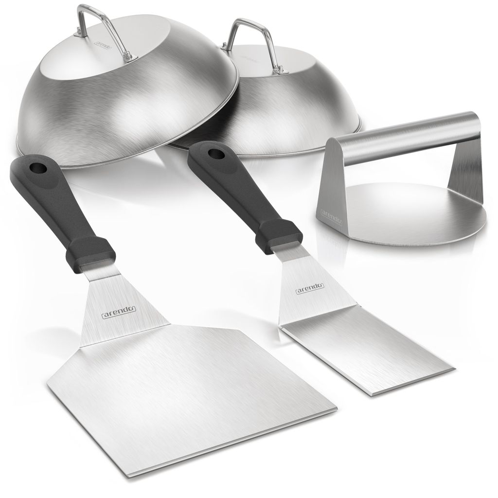 Arendo Smash Burger Set XXL 5-teilig, Burgerpresse Produktbild 