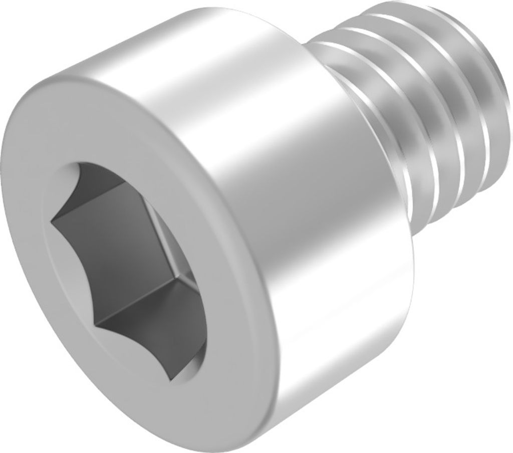 SECCARO Zylinderschraube M2,5 x 4 mm, Edelstahl V2A VA A2, DIN 912 / ISO 4762, Innensechskant, Vollgewinde, 20 Stück