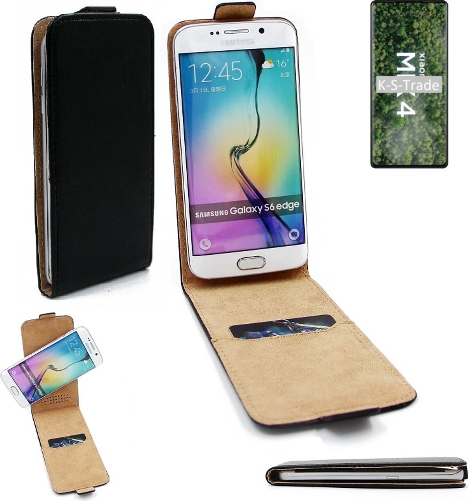 K-S-Trade Schutz-Hülle Handy-Hülle kompatibel mit Xiaomi Mi MIX 4 Flipstyle 360° Smartphone Tasche, schwarz, Case Flip cover
