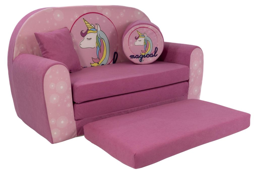 FORTISLINE Kindersofa ausklappbar W319_44 Magisches Produktbild 