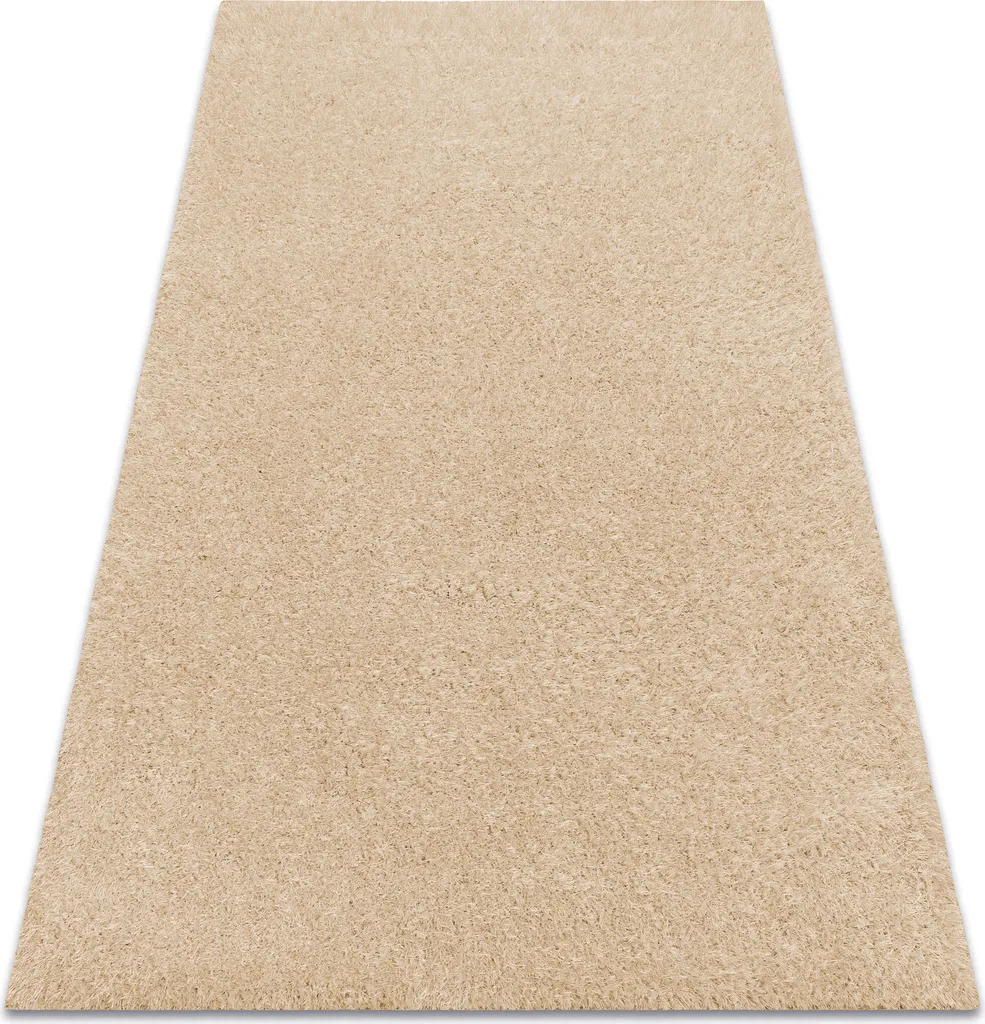 Tapis de Salon à Poils Longs Buenos 80x150 cm Beige Crème Shaggy