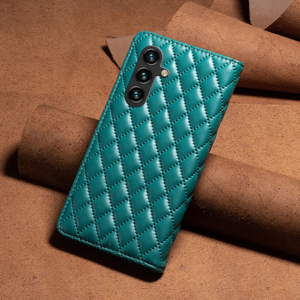 Custodia Galaxy A14 5G Verde - Cover a Libro Elegante in Pelle Premium - 3