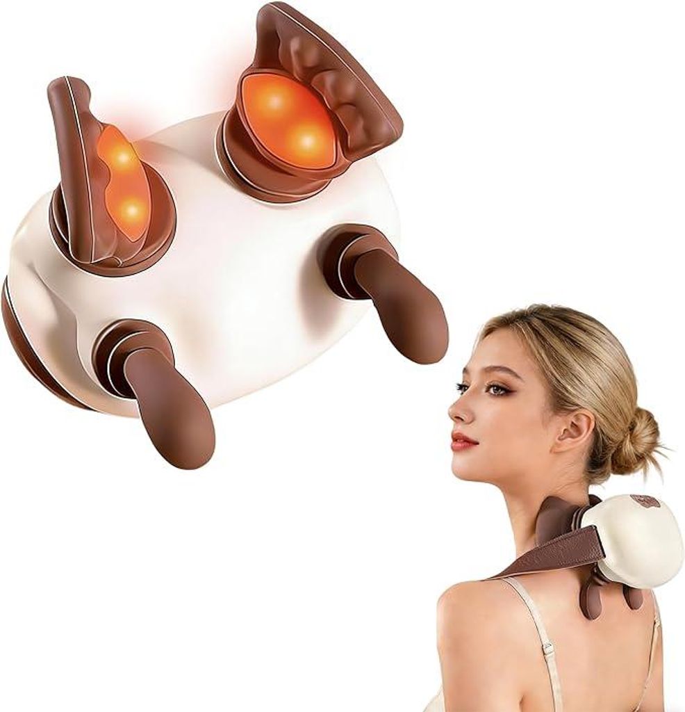 Urządzenie do masażu szyi i pleców 4D Shiatsu z funkcją Zdjęcie produktu 