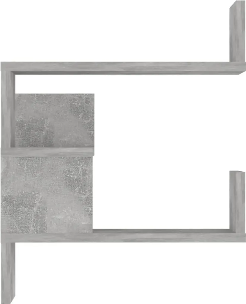 Rangement d'angle mural gris béton pour optimiser vos petits espaces - 6