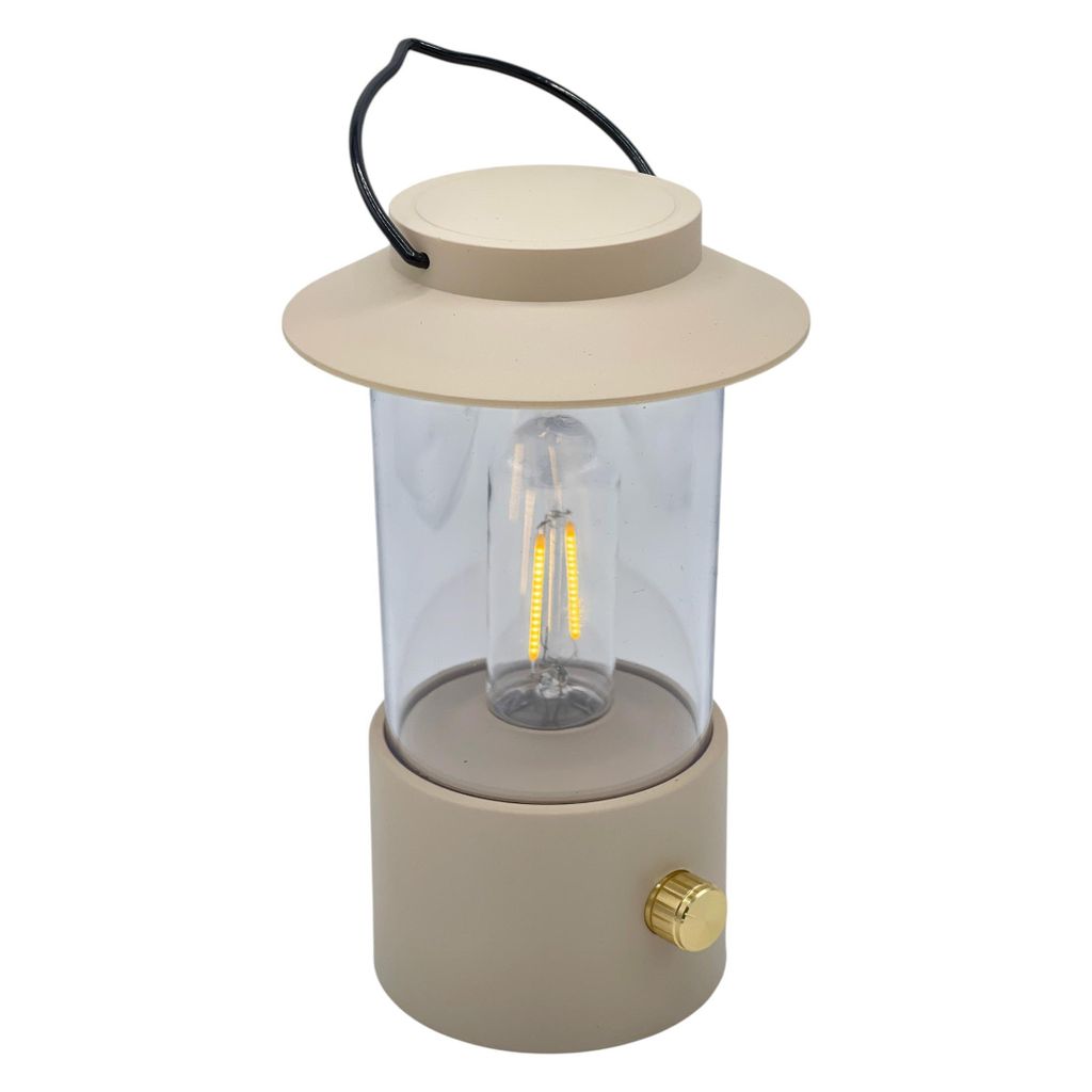 Anna's Collection Tischleuchte sand usb dimmbar Kunststoff Produktbild 