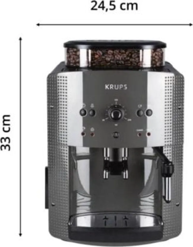 Machine à café Krups EA810B70, robot grains 15 bars noir performant - 9