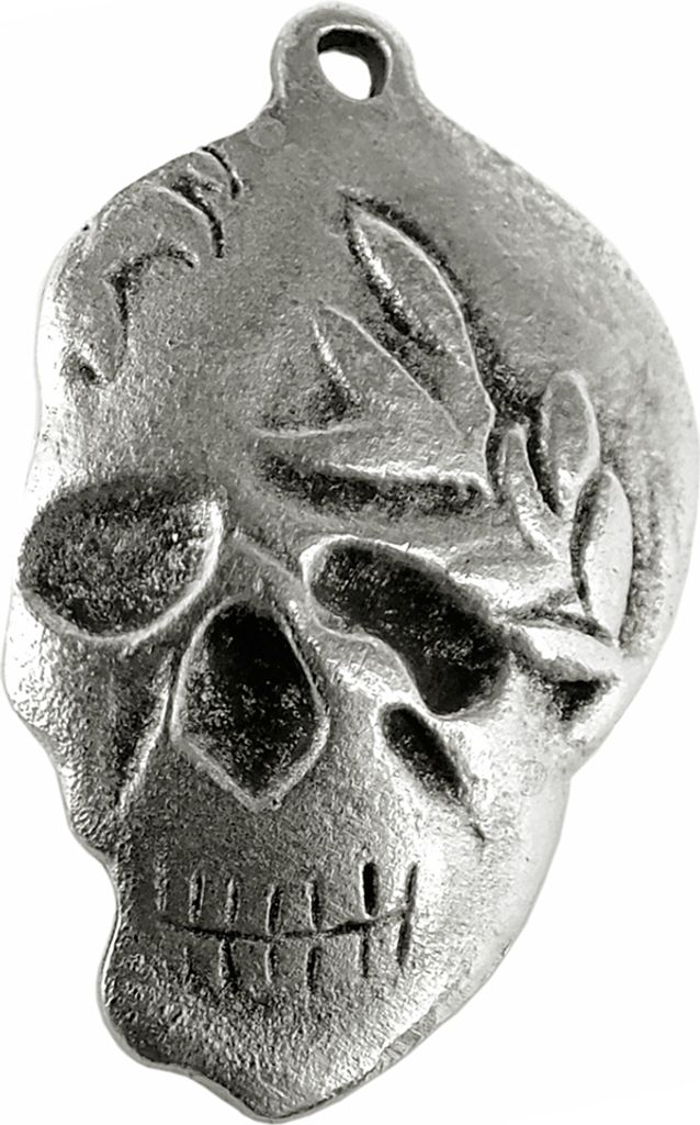Minott Schmuck Anhänger | Totenkopf > Messing, versilbert 36899