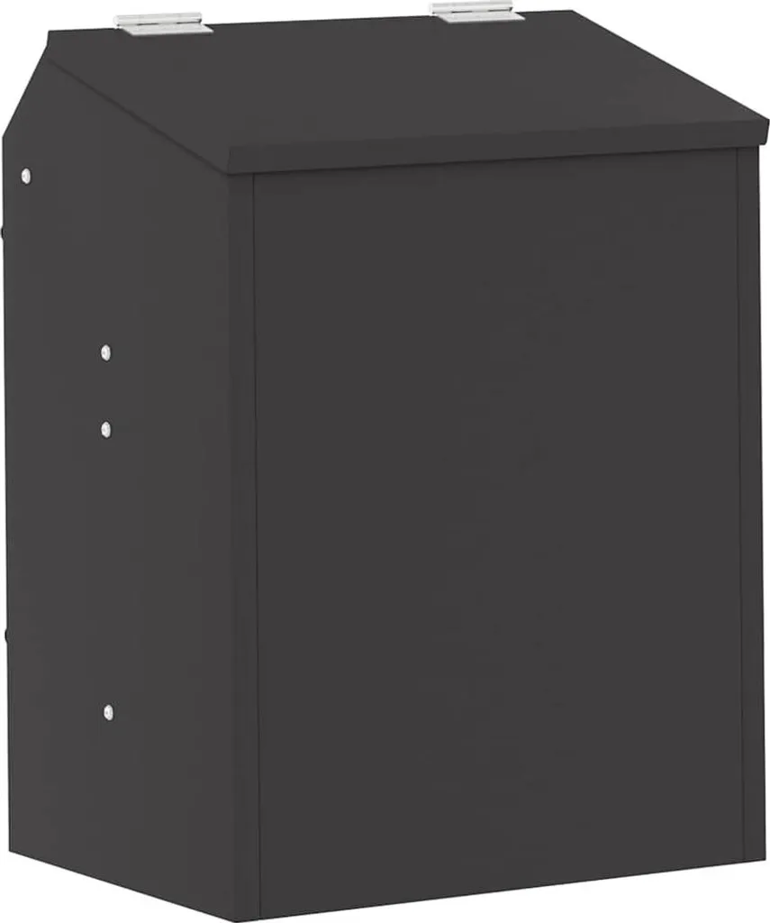 Distributeur lapins grande capacité noir - Nourrisseur robuste 45,5cm
