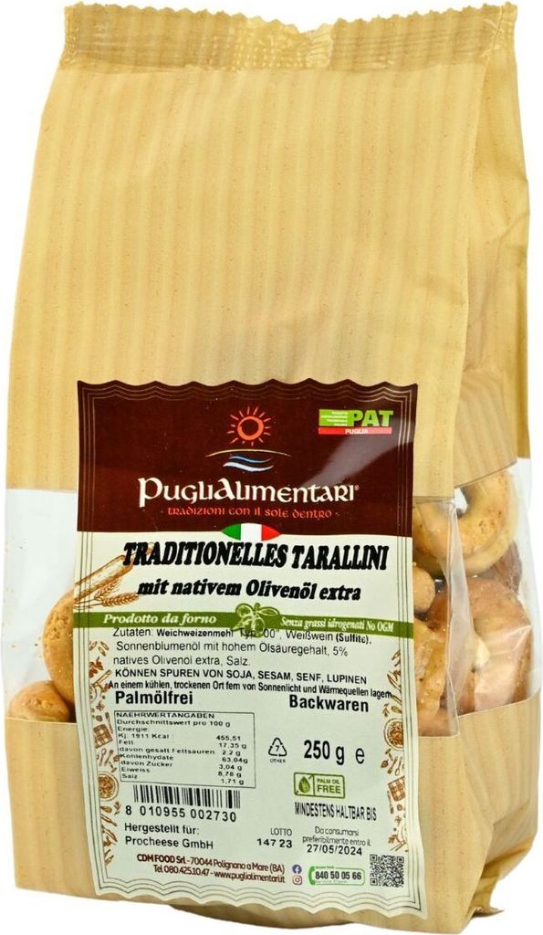 Tarallini Tradizionali mit Olivenöl, Taralli, Produktbild 