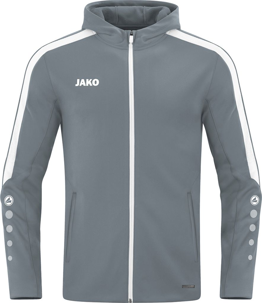 JAKO Unisex Kapuzenjacke Power, Farbe:steingrau, Größe:4XL