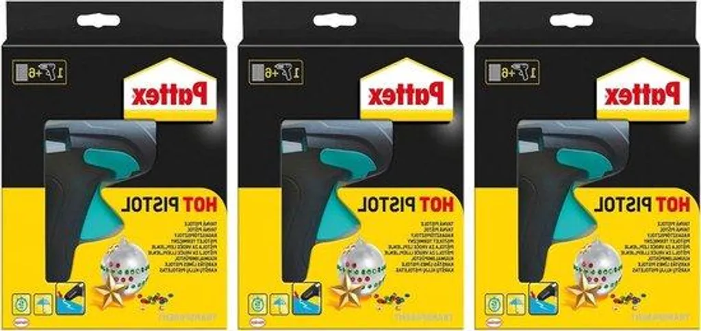 Kit de soudure Pattex PHP6 avec 3 pistolets et 18 bâtons de colle noire