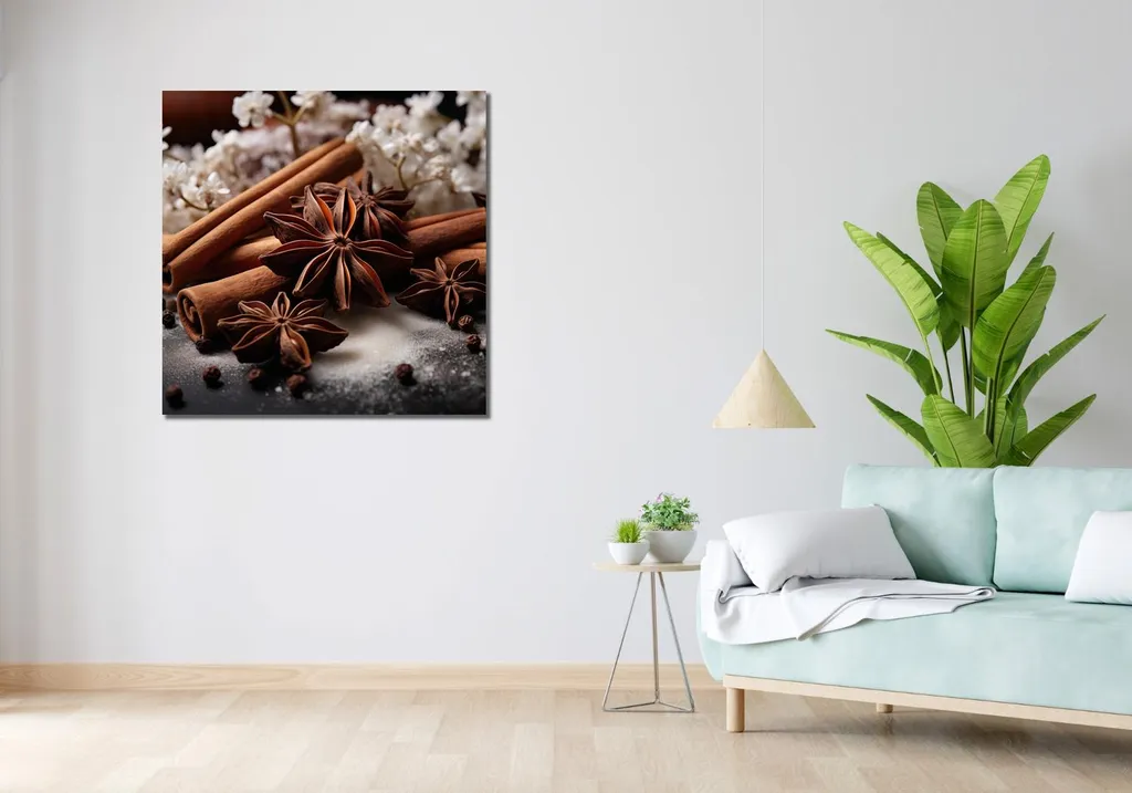 Quadro 90x90 cm Sinfonia aromatica - 2