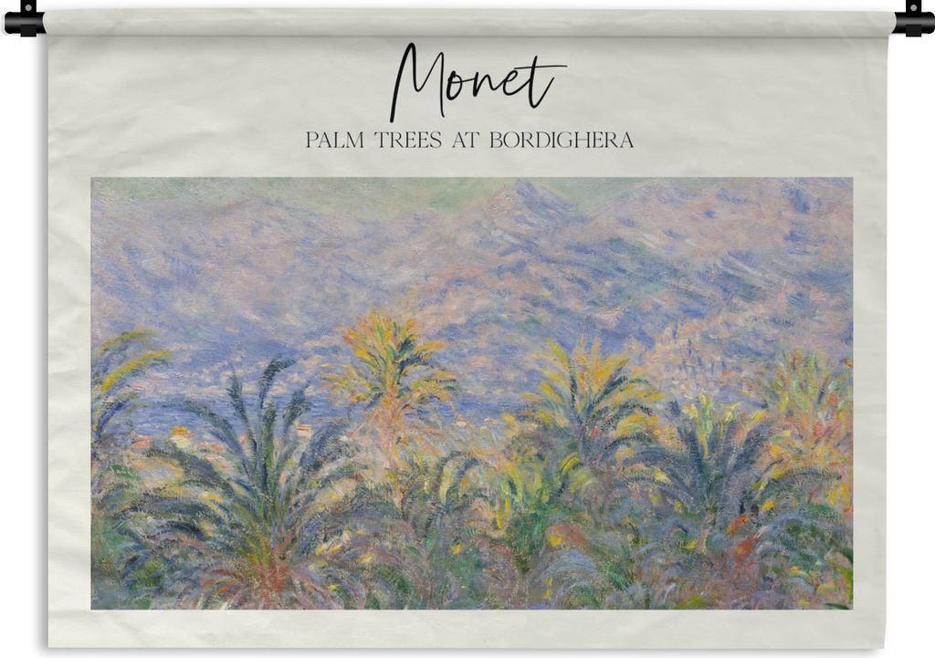 MuchoWow Wandteppich Wandbehang Malerei - Monet - Alte Meister 90x67.5 cm Tapisserie Dekoration Wandtuch - Fototeppich - Wand-Skulpturen