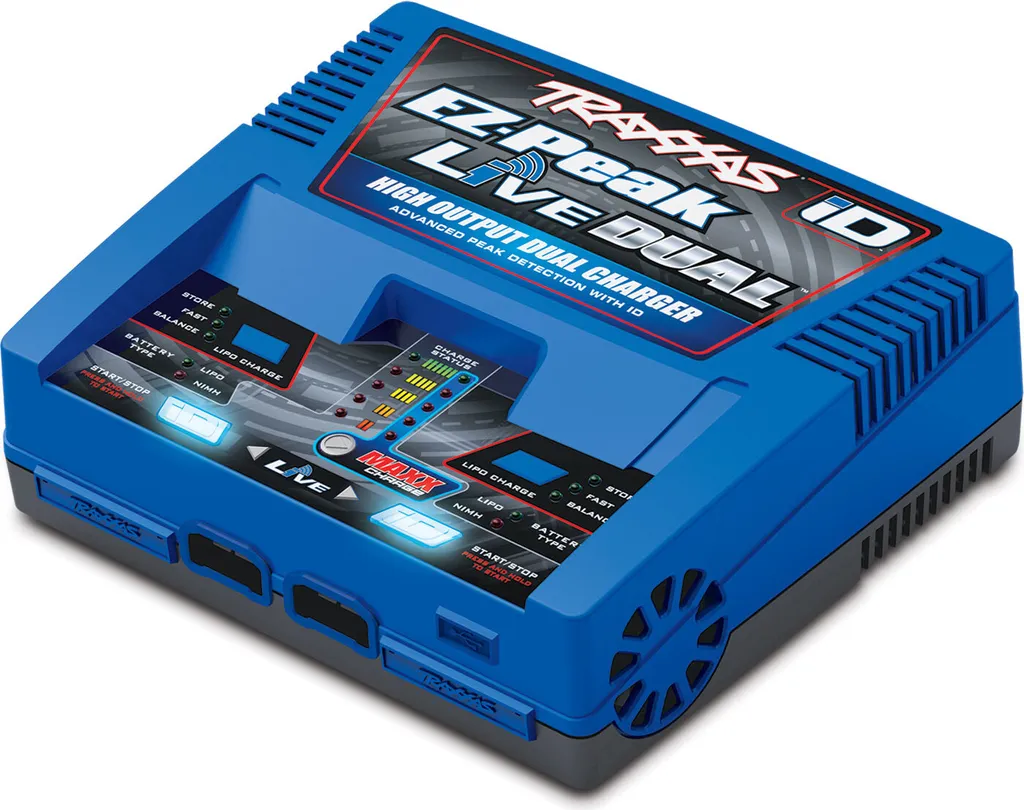 Chargeur Double Rapide 200W Traxxas EZ-Peak Live pour Accu LiPo et NiMH