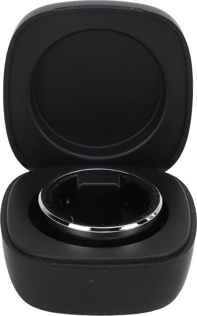 Smart Ring Health Tracker IP68 Wasserdicht Bluetooth Leichte Aktivität mit Ladeetui für Sport Silber Größe 8, ID 18,1 mm / 0,7 Zoll